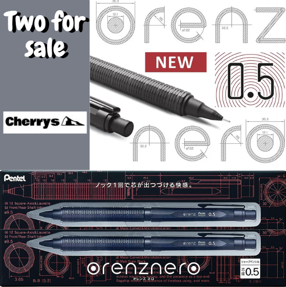 Pentel Orenz Nero mechanical graphite pencil 0.5 mm Black PP3003-A