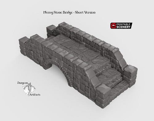 Puente de piedra pesada - 28 mm 32 mm Clorhaven y la gruta del duende, Wargaming Terra - Imagen 2 de 7