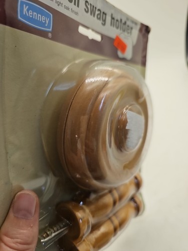 Kenney Wooden Swag Holder Swag Curtain Holder New - Picture 5 of 6