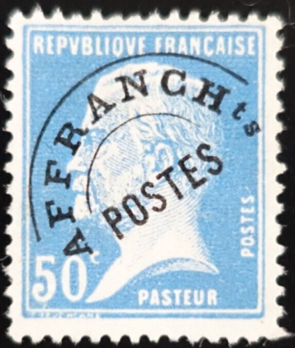FRANCE timbre PREOBLITÉRÉ PRÉO PASTEUR N°68 sans GOMME - Afbeelding 1 van 2