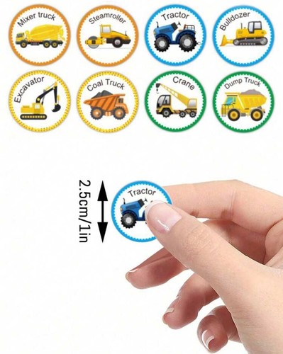 100PCS Vehicle Kids Reward Stickers For Parents Teachers Charts Other Styles - Picture 5 of 8