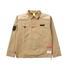 LRG Lifted Research Group "Peoples" Jacket British Khaki Pullover Windbreaker