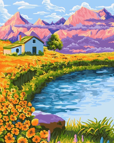 Wizardi 40cm x 50cm Pittura By Numbers Kit Con Tesa Tela Su Legno Cornice - Foto 77 di 200