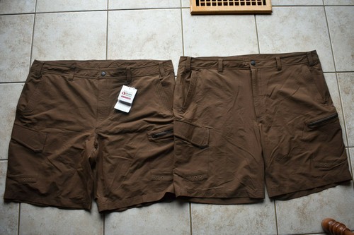 Lot of 2 Mens Gander Mountain Guide Series Trailhead Pro Stretch Shorts 44 Brown