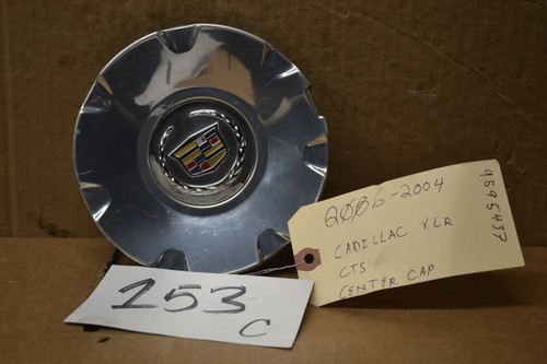 04 05 06 Cadillac CTS ONE 1 Hub Cap Center used Chrome #153-C - Picture 1 of 4