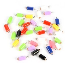 Cute Colorful Pencil Charm with Eye Pin 22mm x 4mm