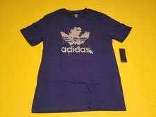 Adidas Men Go To Performance Tee Shirt Small D. Blue NWT FREE SHIPPING