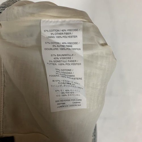 Minigonna J.Crew metallizzata taglia 12 argento - Foto 7 di 10
