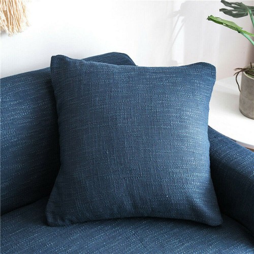 1/2/3/4 Seater Solid Cotton Blend Chair or Sofa Protector Slipcover Couch Cover - Picture 11 of 82