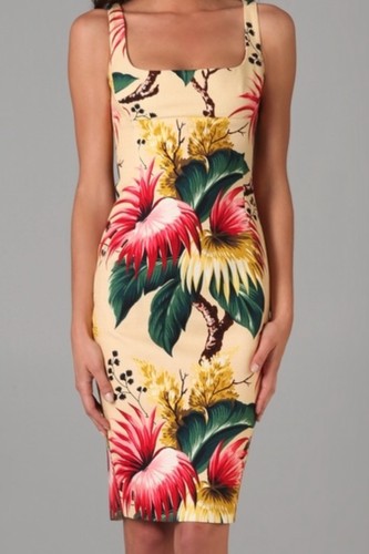 DSQUARED2 Lauwren Scoop Collo Tropicale Floreale (taglia circa 8) - PREZZO AL DETTAGLIO $1495,00! - Foto 12 di 12