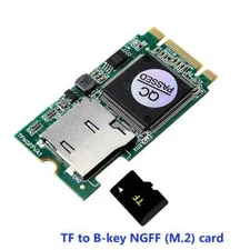 TF (micro-SD) to B-key NGFF (M.2) adapter card Micro SD TF card reader card new