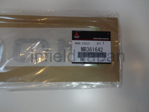 Genuine Mitsubishi PAJERO EVOLUTION MIVEC V55W Front EVOLUTION Decal MR361642 - Picture 2 of 5