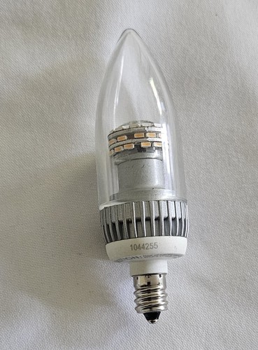 TCP LDCT3WH30K Candle Led Light Bulb 1044255,3W, 120V,  Torpedo Tip Dimmable  - Picture 1 of 4