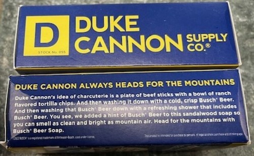 (2) Duke Cannon Busch Mountain Sized Beer Soap - 10oz each - Picture 2 of 3