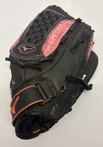Mizuno Jenny Finch GPP 1155 Black Pink Leather Softball Sports Glove 11.5” RHT
