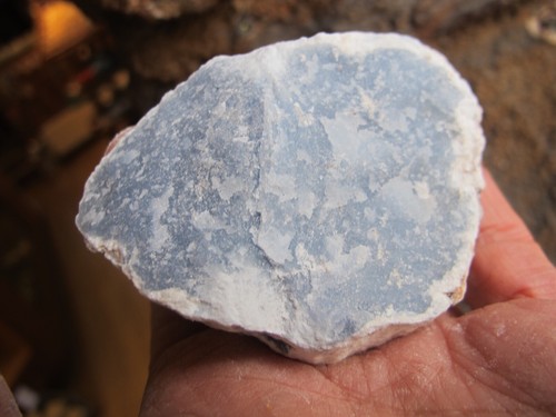 Angelite Crystal Raw rough half stone celestite angelic healing natural Chunk - Picture 8 of 12
