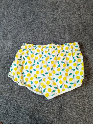 Primark women's lounge shorts size Small Yellow and White Lemon's Graphic  - Picture 2 of 6