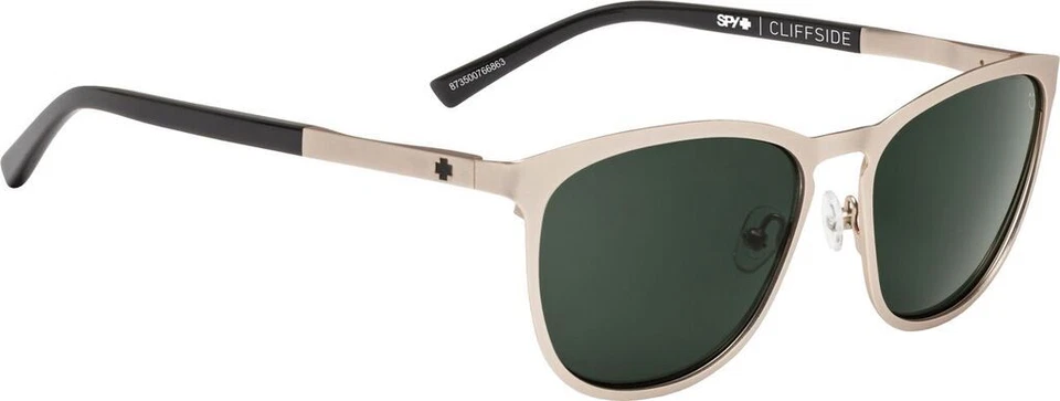 Nuevo Spy Optic Sol Cliffside Mate Oro Negro Brillante Happy Gris Verde Lente - Imagen 3 de 4