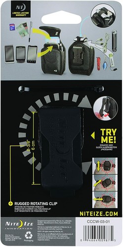 Nite Ize Universal Wide-Fit Cargo Case Cell Phone Holster Pouch w/Belt Clip - Picture 8 of 9