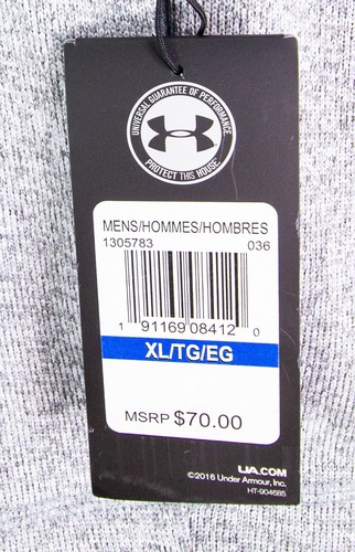Under Armour Brookside Charter School Logo 1/4 Zip Pullover Shirt Men’s Size XL - Picture 8 of 12