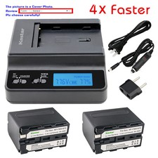Kastar Battery Multifunction Charger for NP-F970 HXR-NX100 HXR-NX3 HXR-NX5