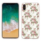 Slim-Fit TPU Gel Phone Case for Apple iPhone X - Floral/Rose