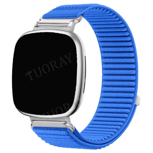 Correa deportiva de nailon de lona tejida para Fitbit Versa 4 3 Sense - Imagen 6 de 29
