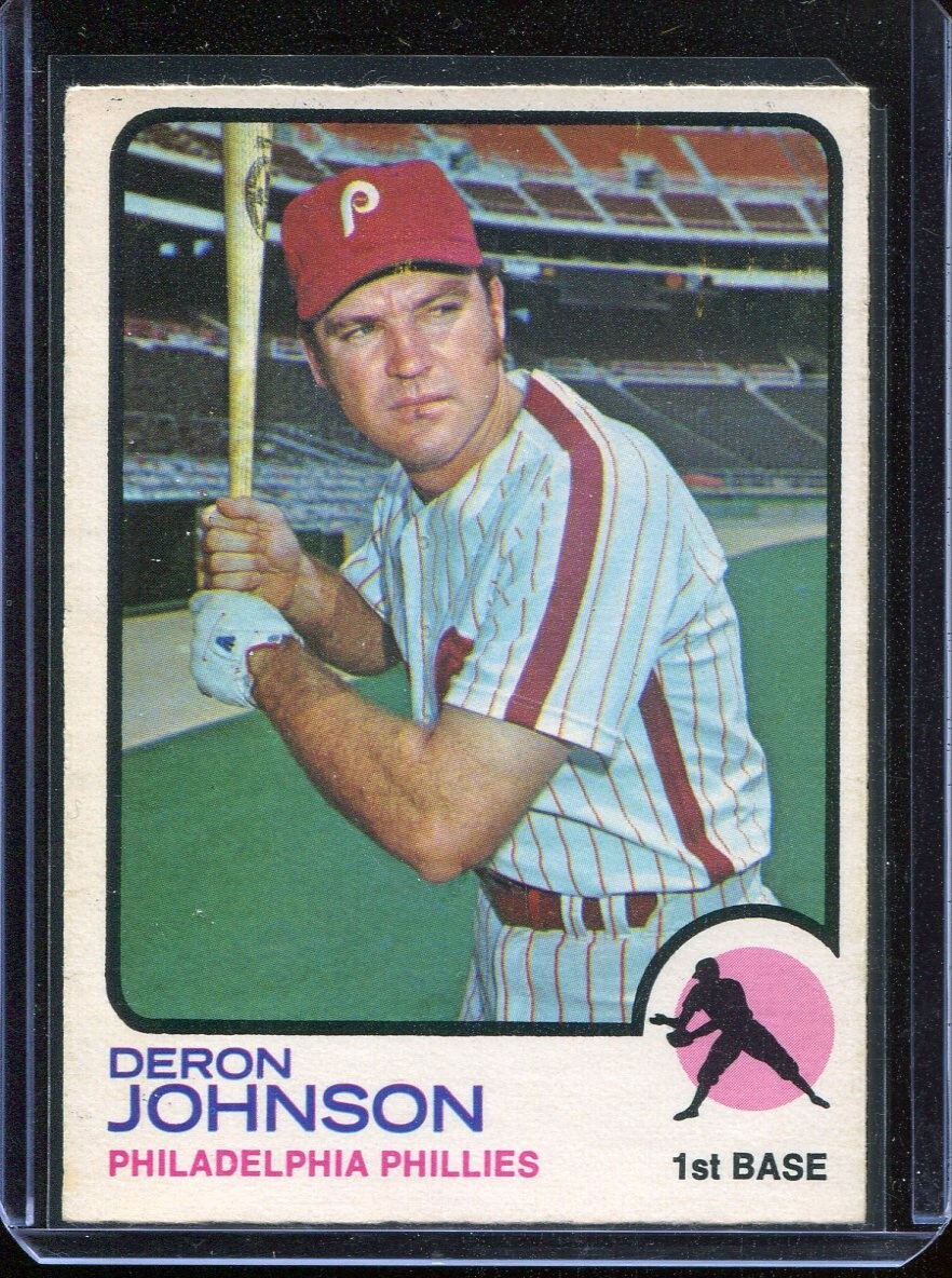 1973 O-PEE-CHEE Baseball # 590 Deron Johnson (EX-MT) Excellent to Mint