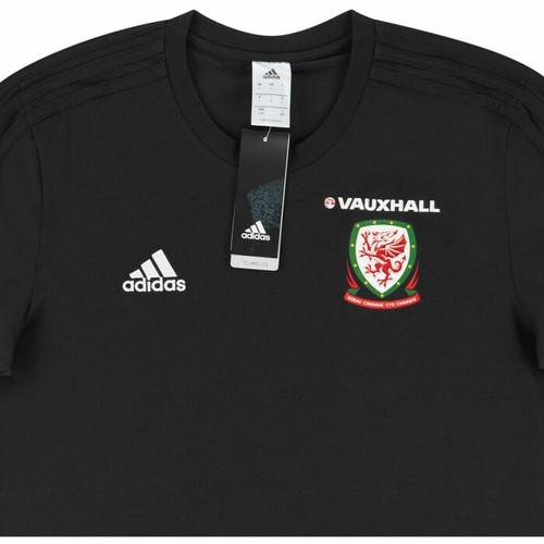 CAMISETA DE ENTRENAMIENTO WALES 2018-19 (L, M) EDICIÓN DE JUGADOR CAMISETA DE FÚTBOL NEGRO - Imagen 2 de 6