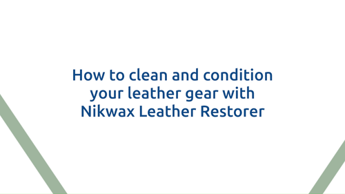 Nikwax Leather Restorer Spray • Zur Pflege & Imprägnierung von Lederausrüstung - Video 1 von 1