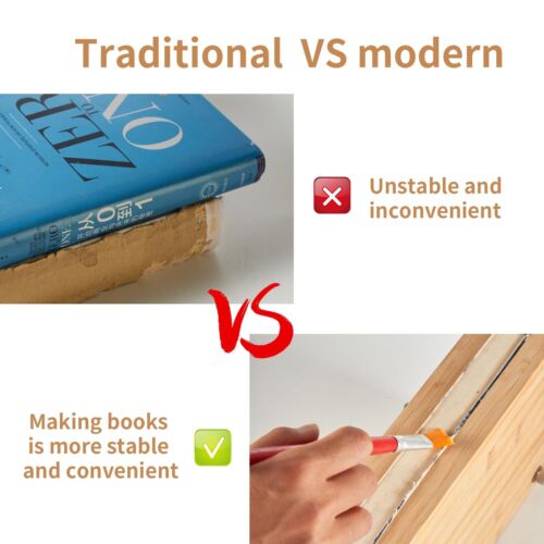 Bamboo Wooden Book Press Portable Binding Machine 11.6 X 7.9 Inches - Picture 3 of 7