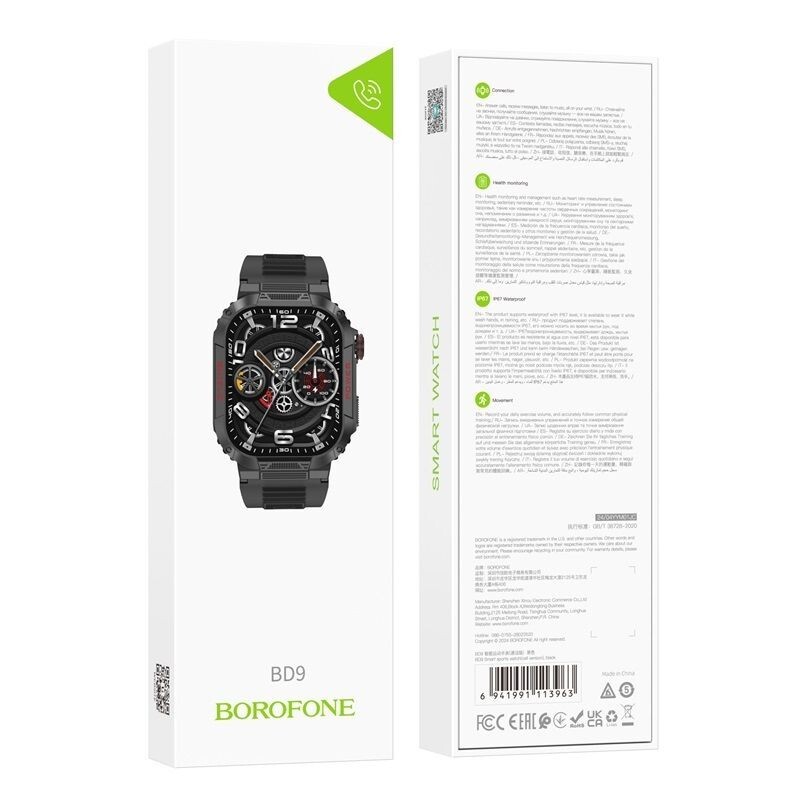 Smartwatch appels Bluetooth BOROFONE BD9 pour ne plus manquer aucun message - 4
