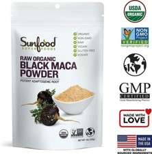 maca peruana negra en polvo Puro 5.3 OZ Mejor capsulas black maca Organico ys