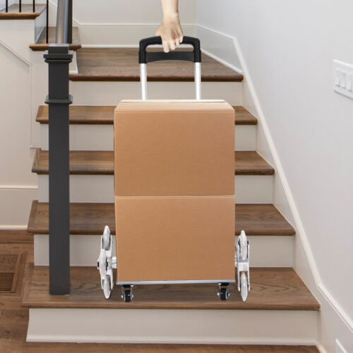 Stair Climbing Trolley 6 Wheels Aluminium Folding Hand Cart Climber Steps 70kg - Picture 15 of 15