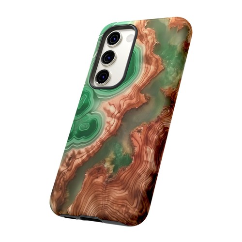 UV Print Mint Marble Resin Wood Phone Case for iPhone, Samsung Galaxy, Pixel - 第 129/163 張圖片