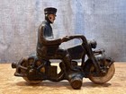 Vintage Hubley Cast Iron Motorcycle Harley Davidson? Antique Toy