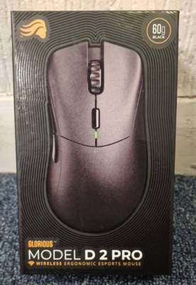 Glorious Model D 2 PRO 1K Polling Wireless RGB Gaming Maus - Schwarz