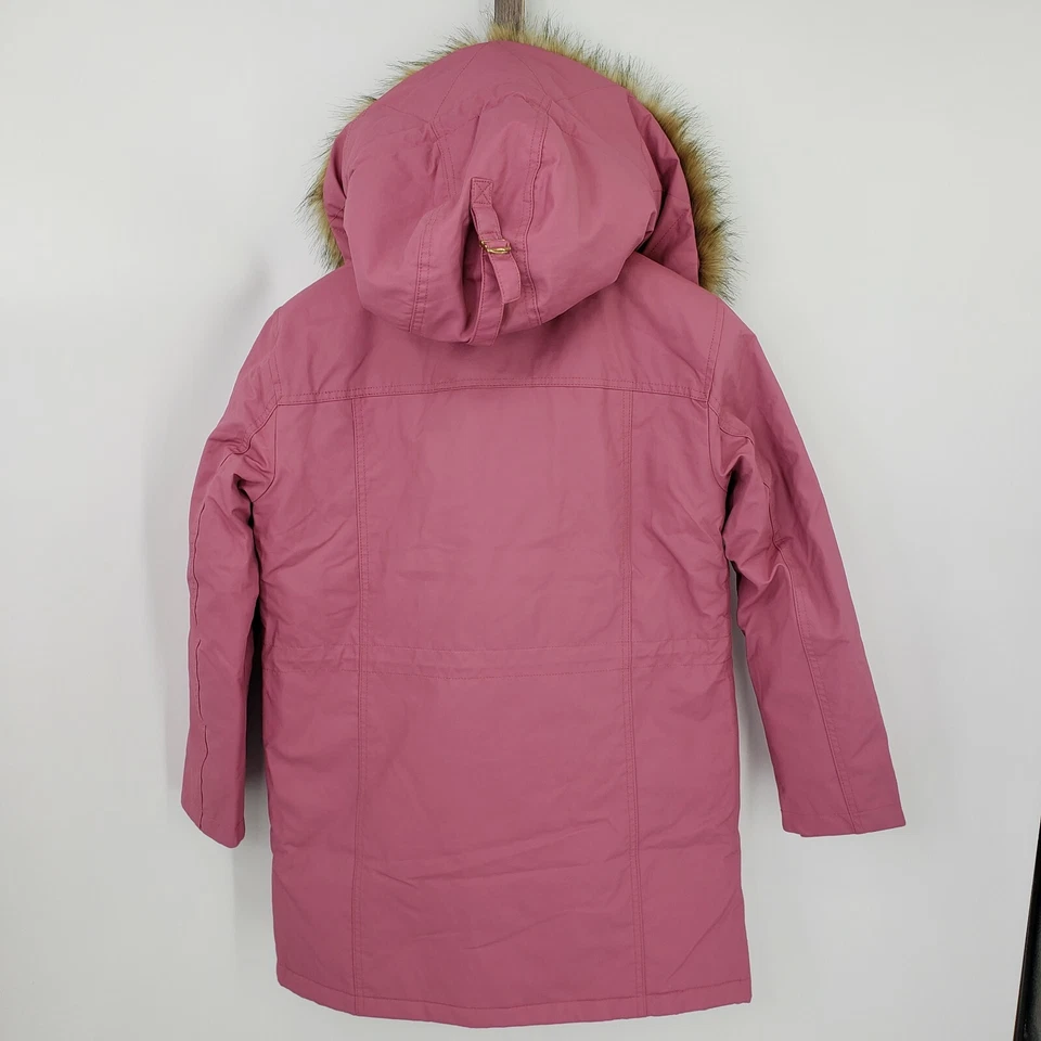New J.Crew Perfect Winter Parka Eco Primaloft Size SP Petite Guava Berry Pink - Image 2 of 4
