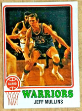 1973-74 TOPPS JEFF MULLINS CARD#75 GOLDEN ST. WARRIORS ST. LOUIS HAWKS