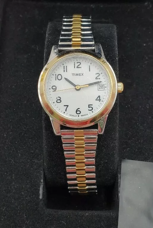 Timex Indiglo WR 30M All Stainless Steel Quartz Analog Date Ladies Watch