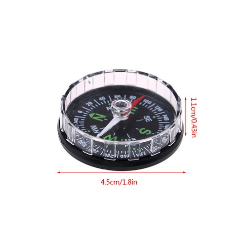 Portable Mini Camping 45mm Outdoor Survival Compass Guider Navigation - Picture 8 of 13