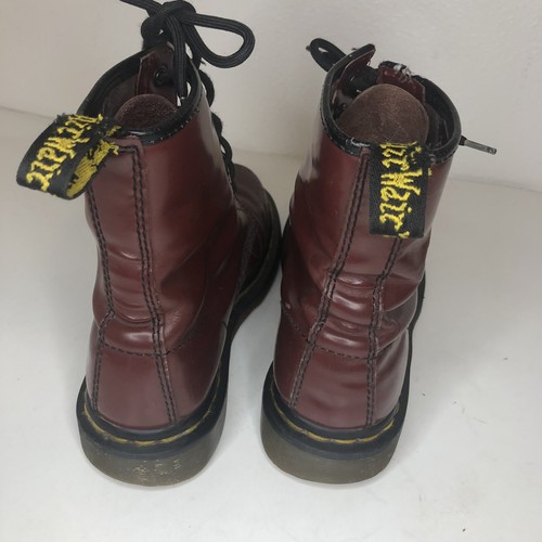 Dr. Martens Air Wair Boots Lace up burgundy leather size 37. Ai - 第 5/11 張圖片