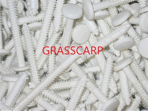 (12+1 FREE) White Shutter-Lok Fastener for Vinyl Shutters/Spike/Nail/Peg/Bulk - Picture 2 of 3