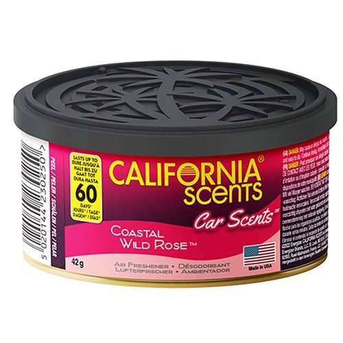 California Car Scents COASTAL WILD ROSE Car Air Freshener Home Car Van - Picture 3 of 6