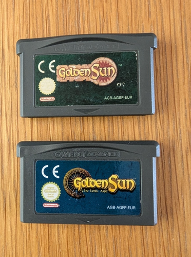 Golden Sun & Golden Sun The Lost Age, Gameboy Advance - Genuine PAL Working