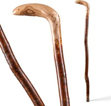 40" Rustic Wood Walking Cane, Hardwood, Root Style Handle, for Men  Women, USA