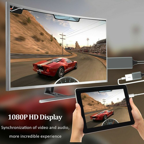 USB HDMI Mirroring Cable Phone To Digital TV HDTV AV Adapter For iPhone Android - Picture 9 of 11
