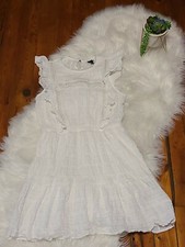 NEW Wild Fable White Ruffle Sleeveless Juniors Dress SIZE M