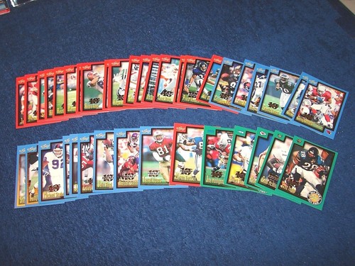 1999 SCORE FOOTBALL LOT OF 39 DIFFERENT SHOWCASE PARALLEL CARDS (18-67)