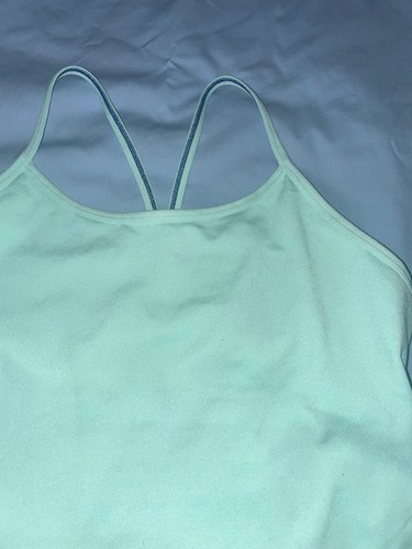 IVIVVA by LULULEMON GIRLS RACERBACK SHAPE TANK SIZE-14 KIDS LINED TOP NEW - Picture 3 of 3